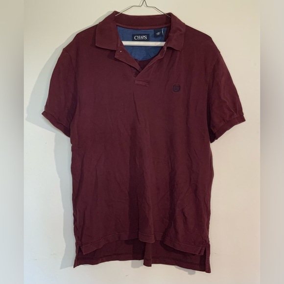 Men’s Chaps Polo Short Sleeve Shirt Large - Picture 1 of 2